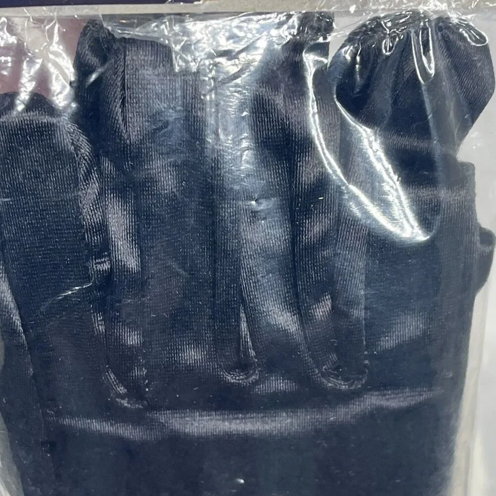 Gantz Extra Long Satin Gloves Black One Size NEW